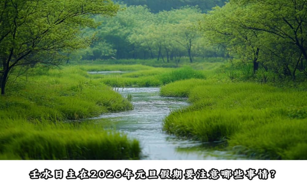 癸水日主在2026年元旦假期要注意哪些事情？