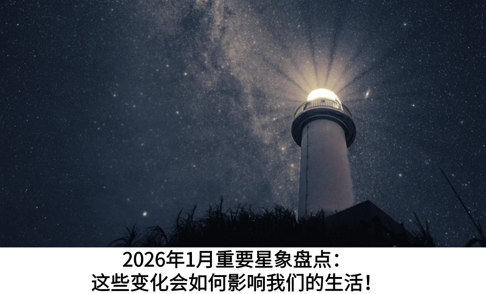 2026年1月重要星象盘点：这些变化会如何影响我们的生活！