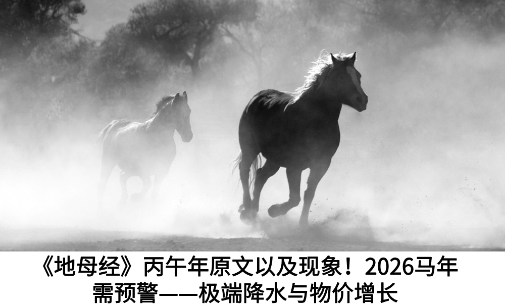 《地母经》丙午年原文以及现象！2026马年需预警&mdash;&mdash;极端降水与物价增长