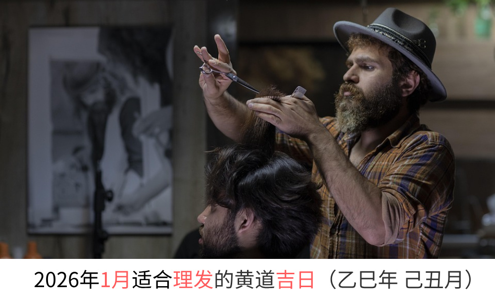 2026年1月适合理发的黄道吉日（乙巳年 己丑月）