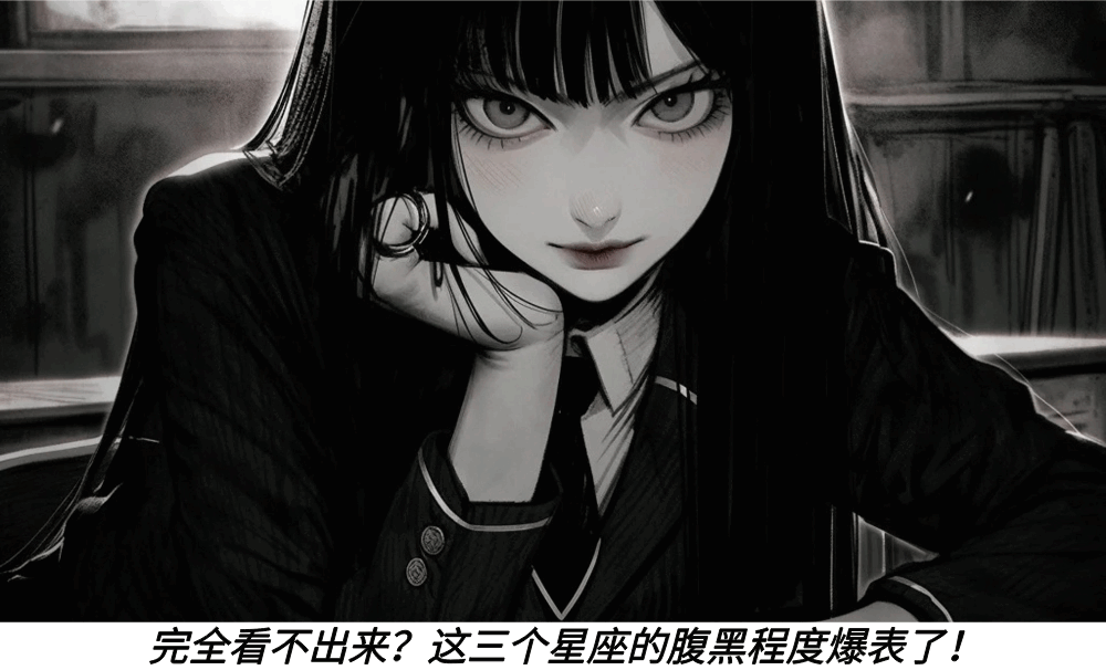完全看不出来？这三个星座的腹黑程度爆表了！