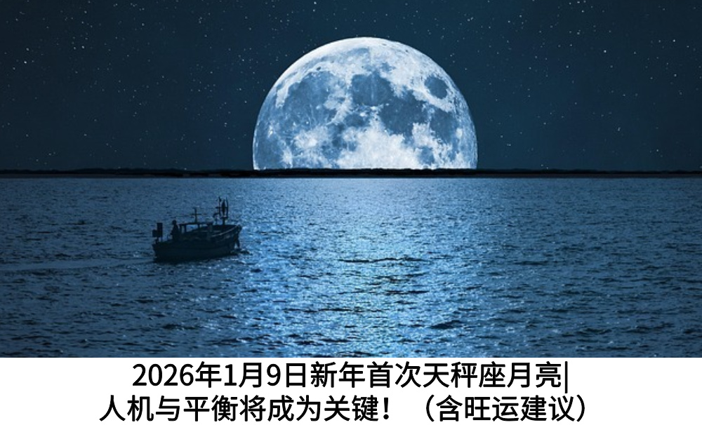 2026年1月9日新年首次天秤座月亮|人机与平衡将成为关键！（含旺运建议）