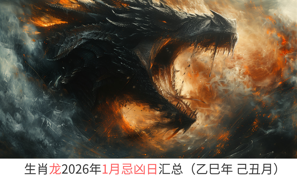 2026年1月生肖龙忌凶日汇总（趋吉避凶）