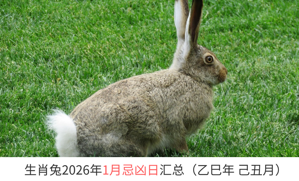 2026年1月生肖兔忌凶日汇总（趋吉避凶）