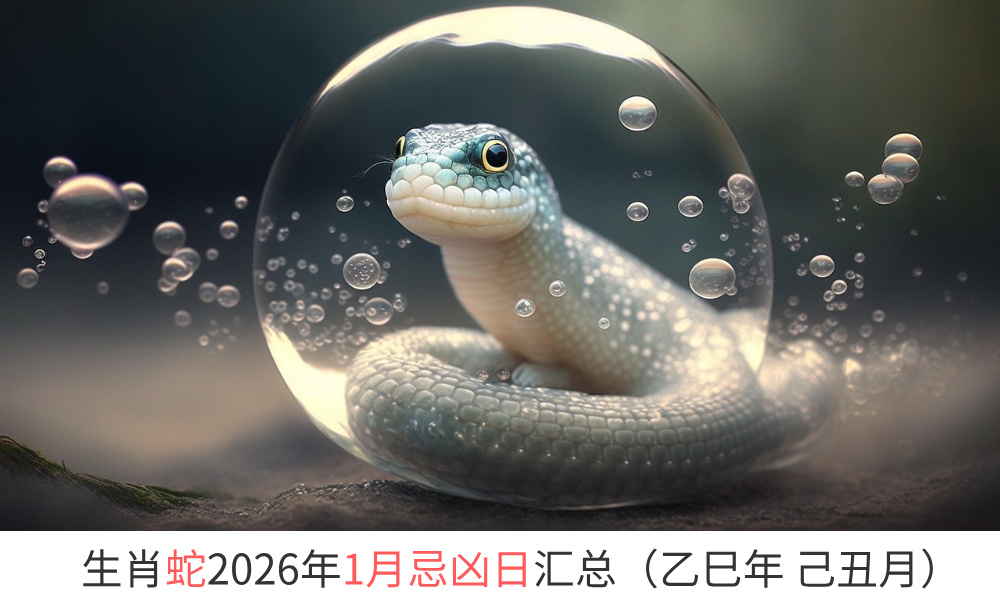 2026年1月生肖蛇忌凶日汇总（趋吉避凶）