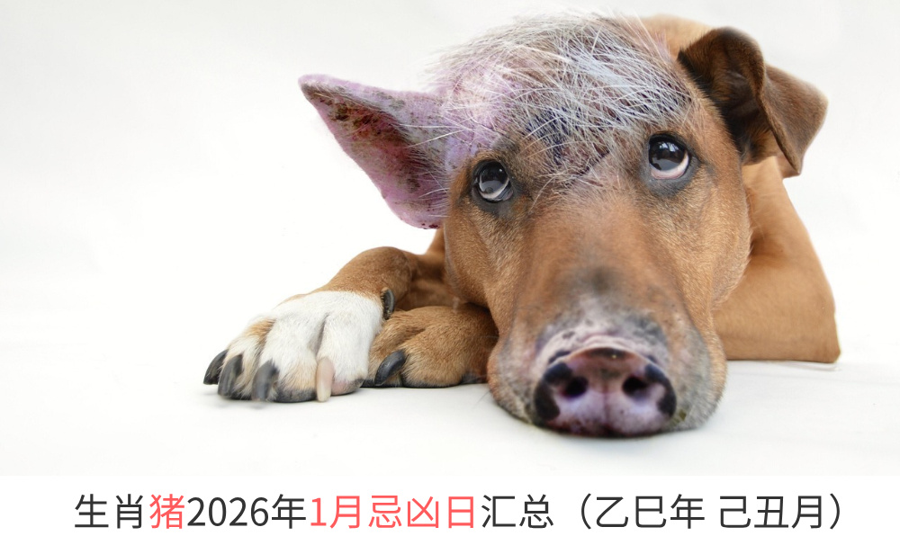 2026年1月生肖猪忌凶日汇总（趋吉避凶）
