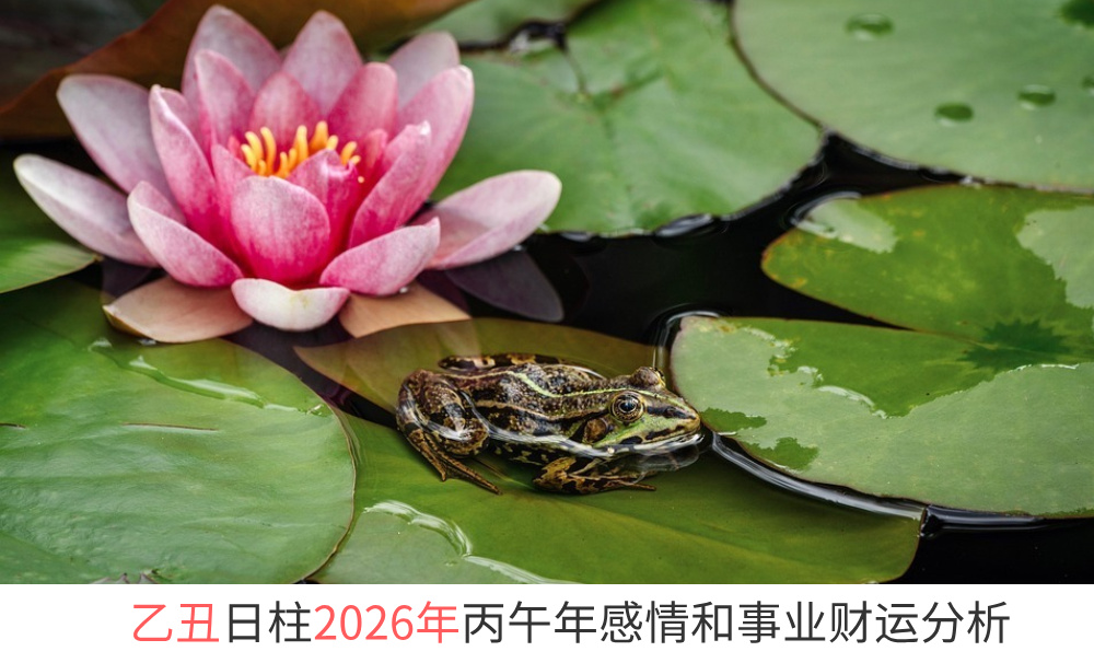 乙丑日柱2026年丙午年感情和事业财运势分析