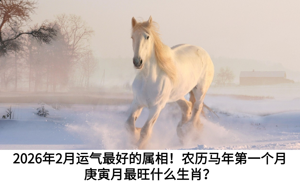 2026年2月运气最好的属相！农历马年第一个月庚寅月最旺什么生肖？