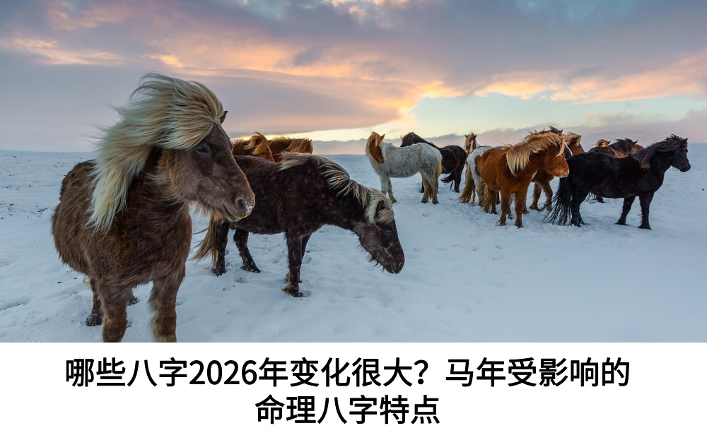 哪些八字2026年变化很大？马年受影响的命理八字特点