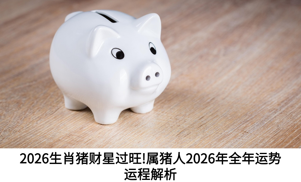 2026生肖猪财星过旺！属猪人2026年全年运势运程解析