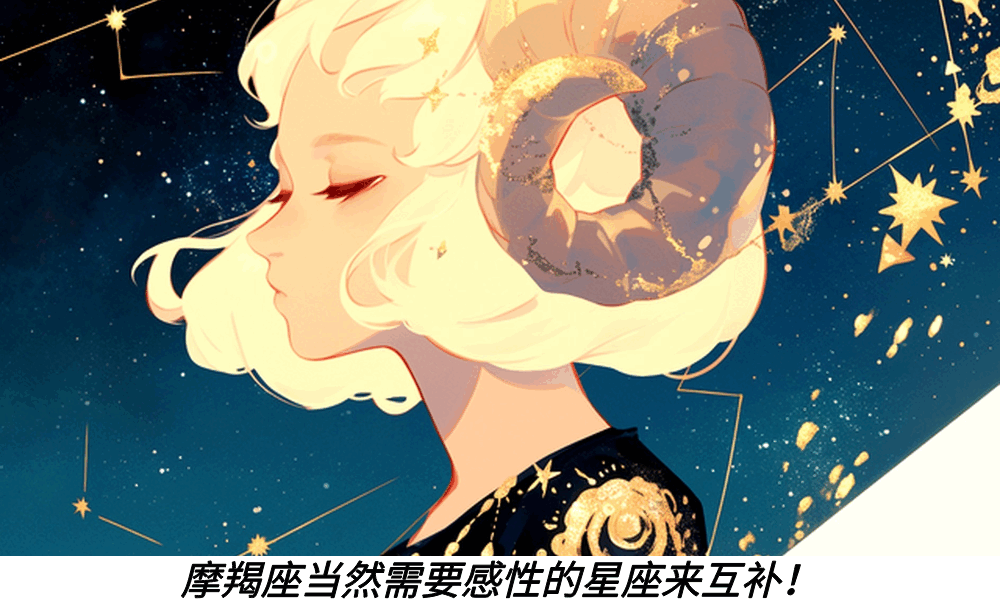 摩羯座当然需要感性的星座来互补!
