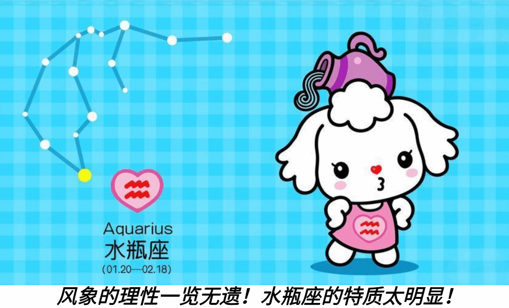 风象的理性一览无遗！水瓶座的特质太明显！