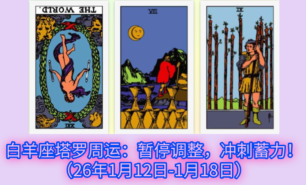 白羊座塔罗周运：暂停调整，冲刺蓄力！（26年1月12日-1月18日）