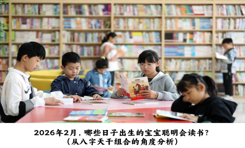 2026年2月，哪些日子出生的宝宝聪明会读书？（从八字天干组合的角度分析）