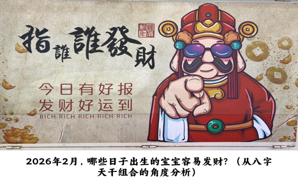 2026年2月，哪些日子出生的宝宝容易发财？（从八字天干组合的角度分析）
