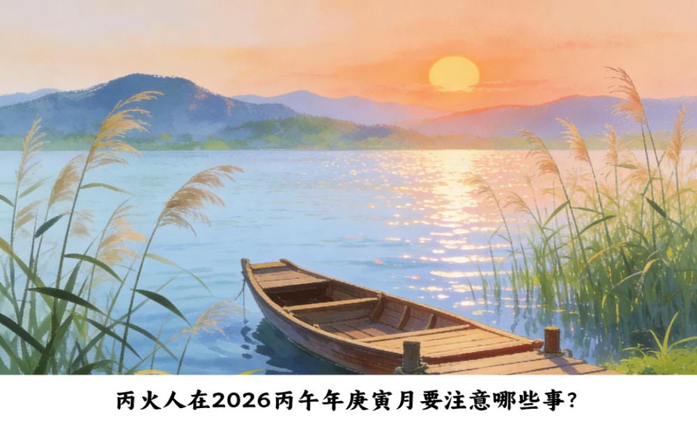 丙火人在2026丙午年庚寅月要注意哪些事？