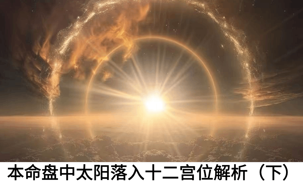 本命盘中太阳落入十二宫位解析（下）