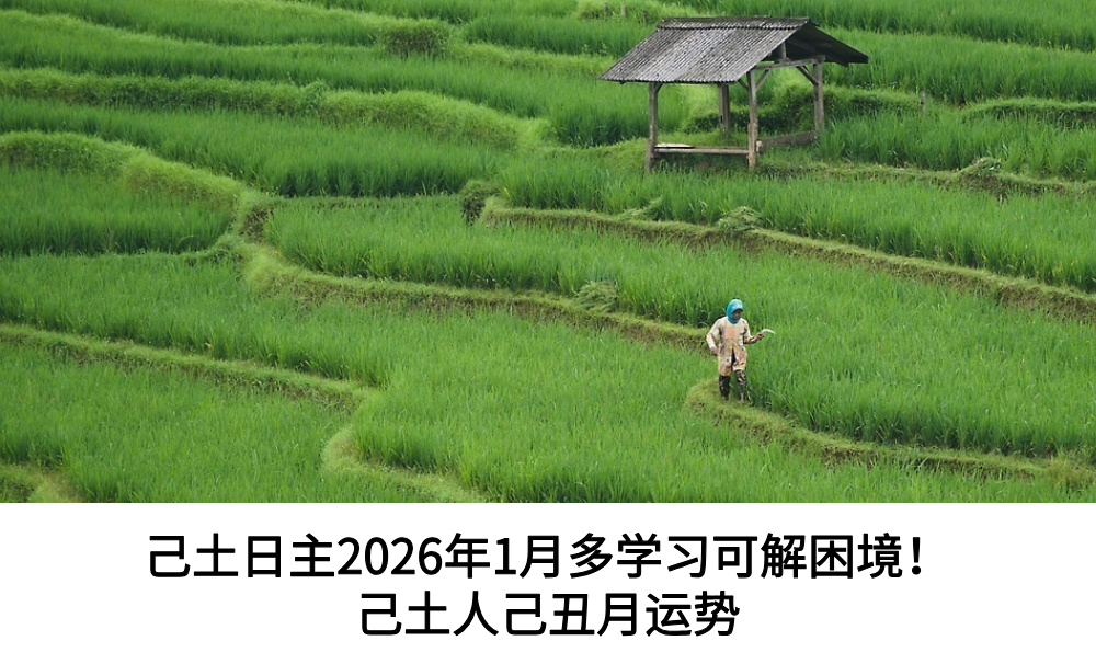 己土日主2026年1月多学习可解困境！己土人己丑月运势