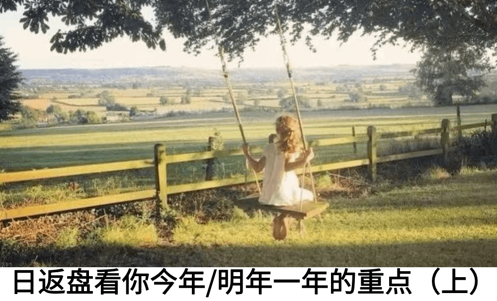 日返盘看你今年/明年一年的重点（上）