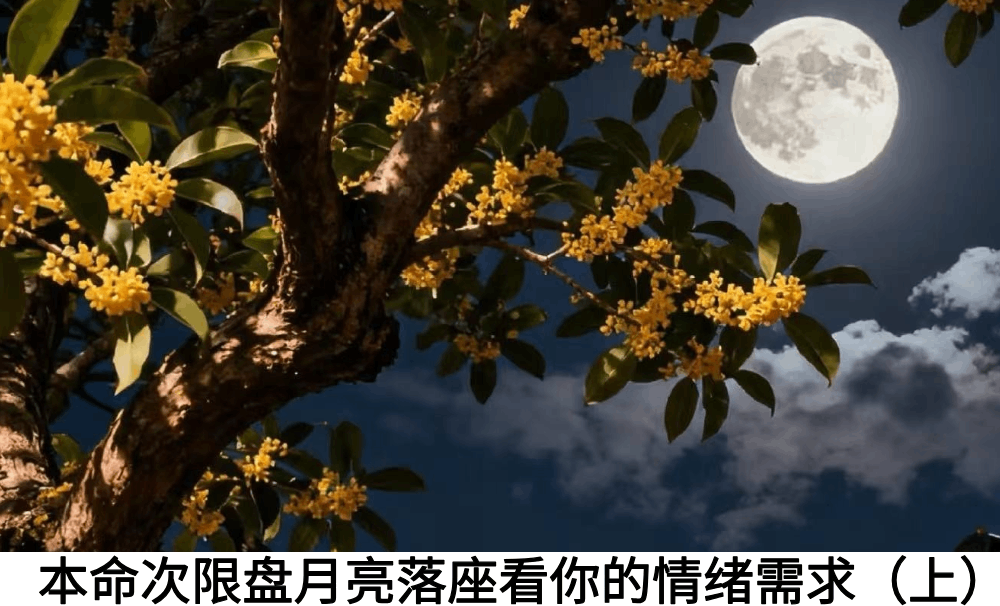 本命次限盘月亮落座看你的情绪需求（上）