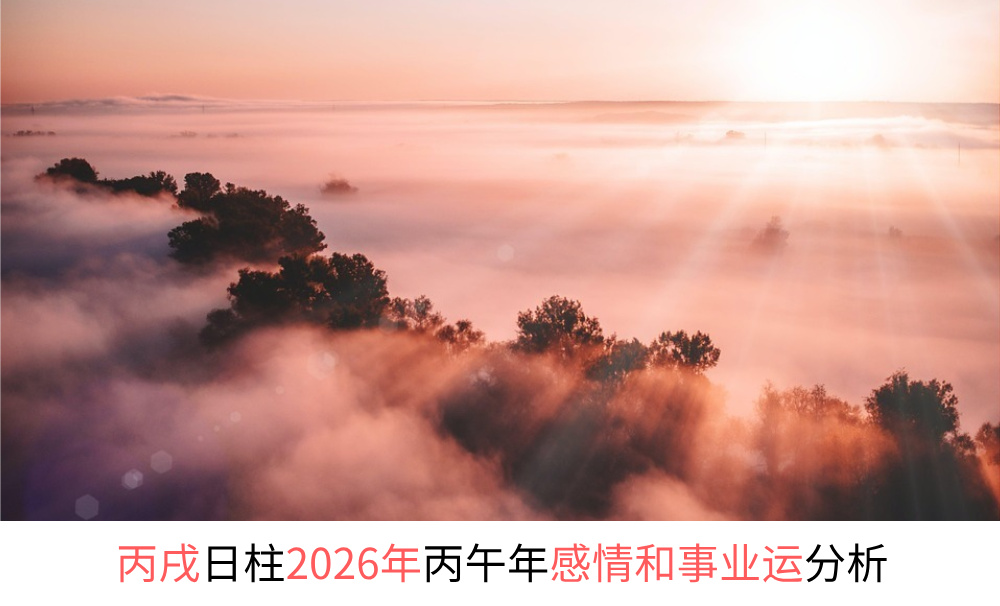 丙戌日柱2026年丙午年感情和事业财运分析
