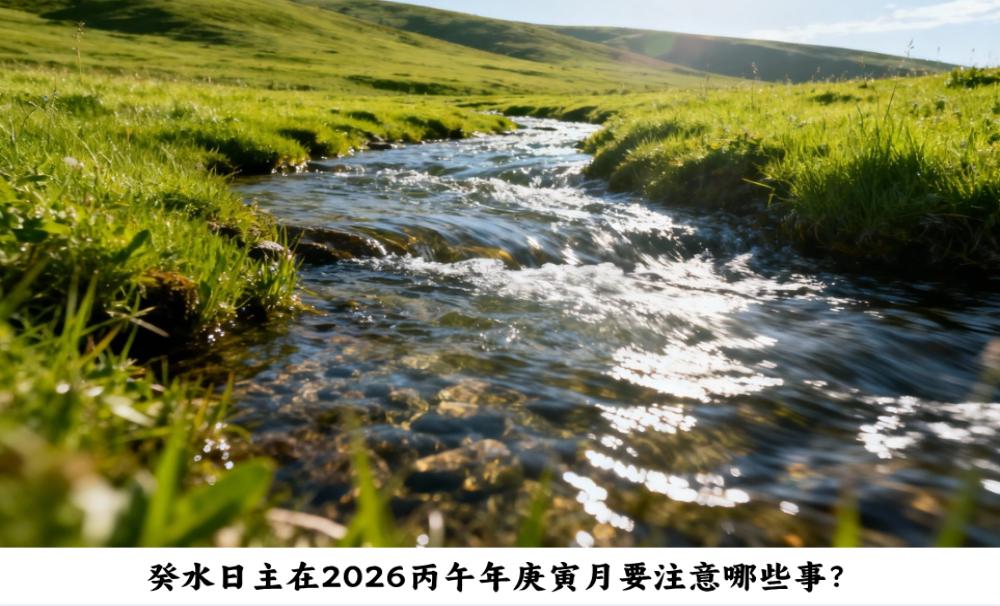 癸水日主在2026丙午年庚寅月要注意哪些事？