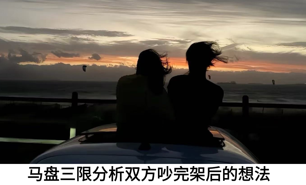 马盘三限分析双方吵完架后的想法