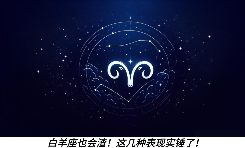 白羊座也会渣!这几种表现实锤了!