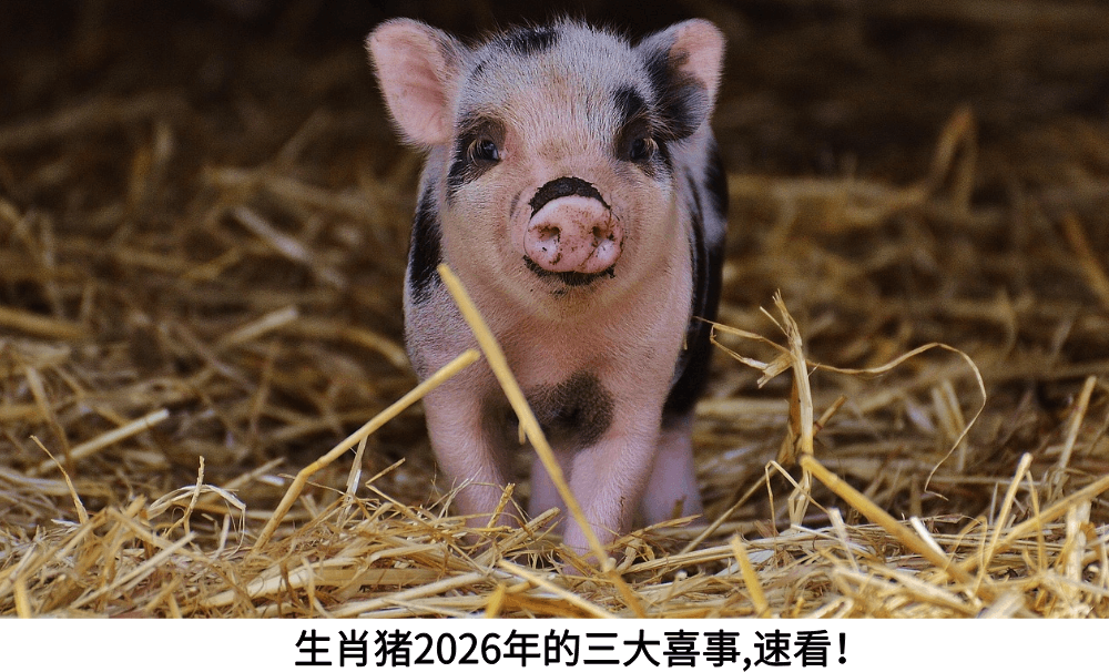 生肖猪2026年的三大喜事,速看！
