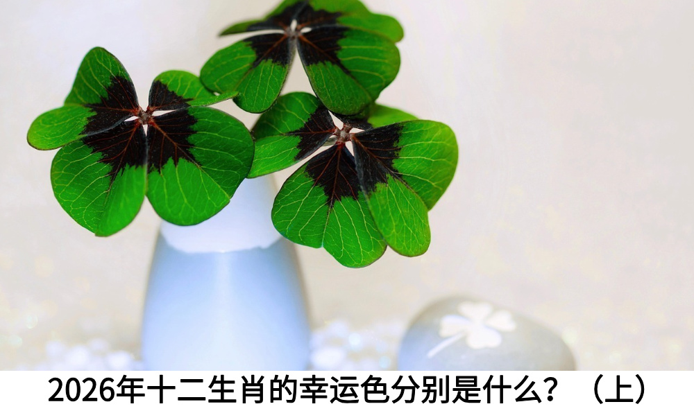 2026年十二生肖的幸运色分别是什么？（上）