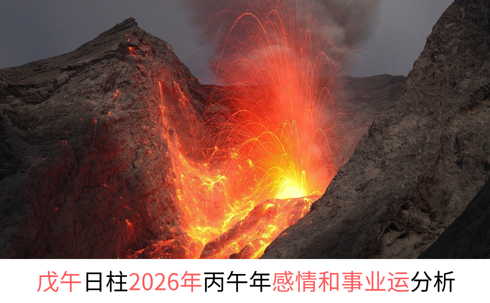 戊午日柱2026年丙午年感情和事业财运分析