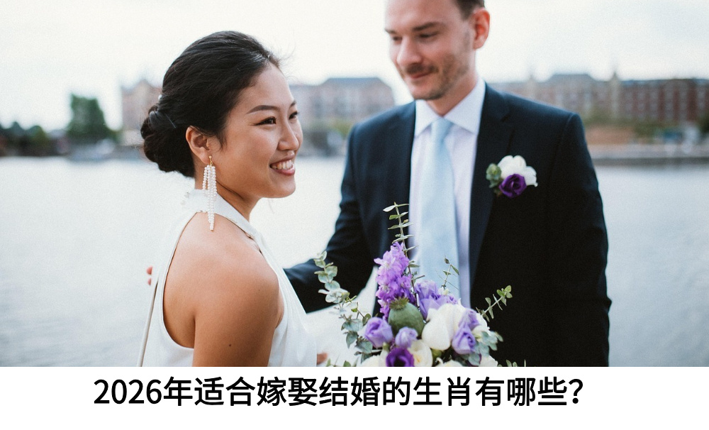 2026年适合嫁娶结婚的生肖有哪些？