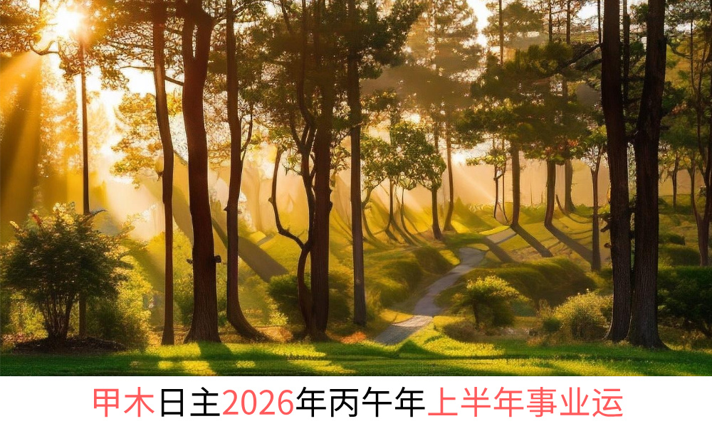 甲木日主2026年丙午年上半年事业运