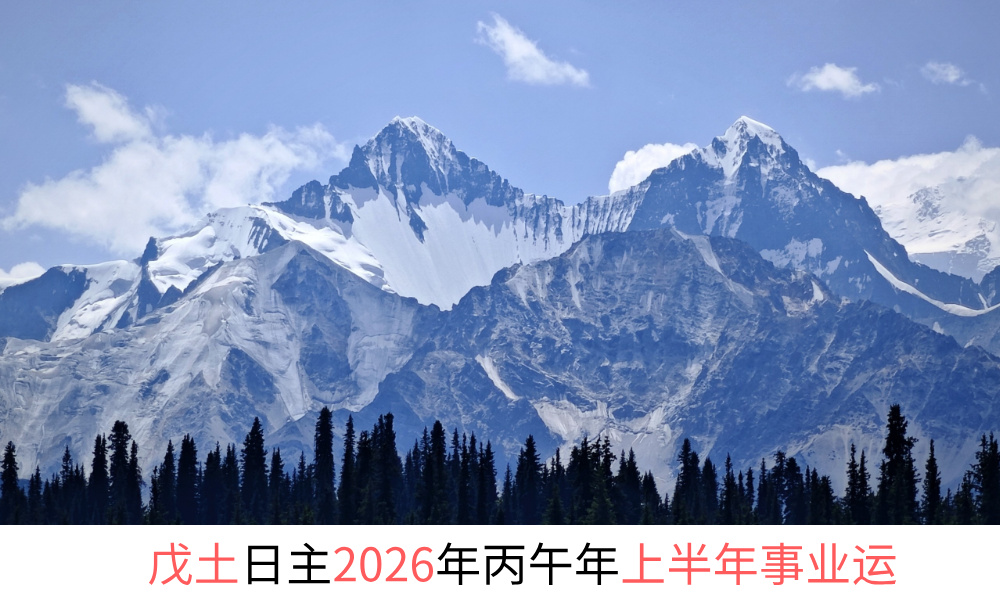 戊土日主2026年丙午年上半年事业运