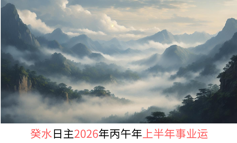 癸水日主2026年丙午年上半年事业运