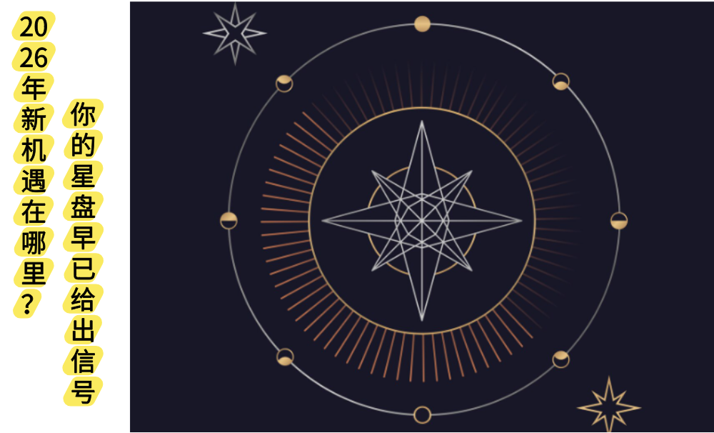 2026年新机遇在哪里?你的星盘早已给出信号