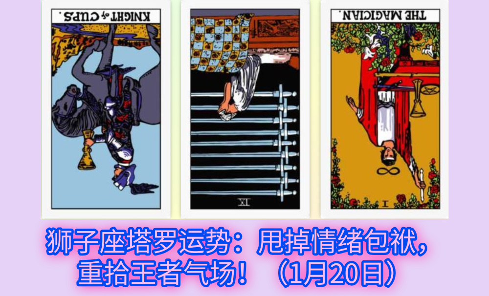 狮子座塔罗运势：甩掉情绪包袱，重拾王者气场！（1月20日）