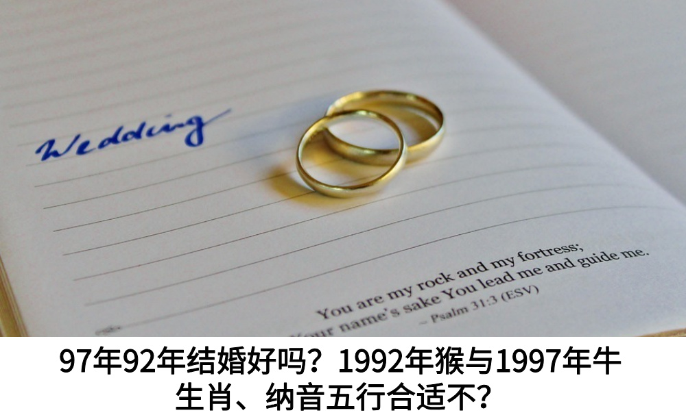 97年92年结婚好吗？1992年猴与1997年牛生肖、纳音五行合适不？