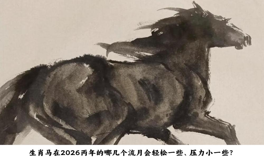 生肖马在2026丙午年的哪几个流月会轻松一些、压力小一些？