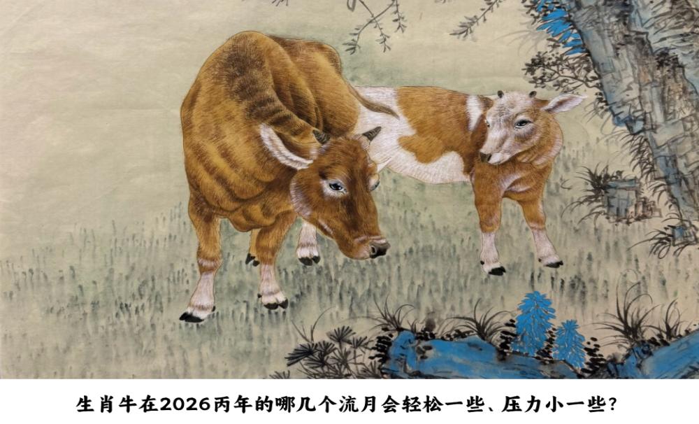 生肖牛在2026丙午年的哪几个流月会轻松一些、压力小一些？