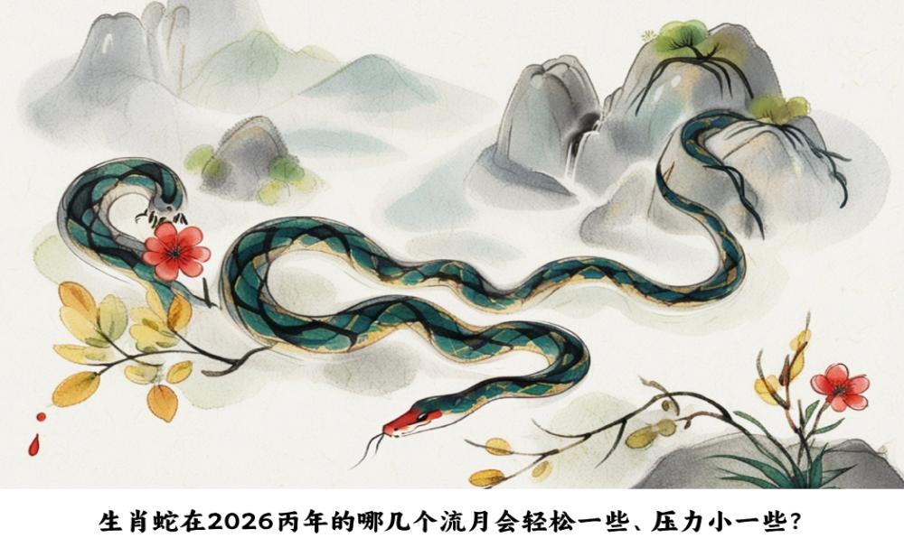 生肖蛇在2026丙午年的哪几个流月会轻松一些、压力小一些？