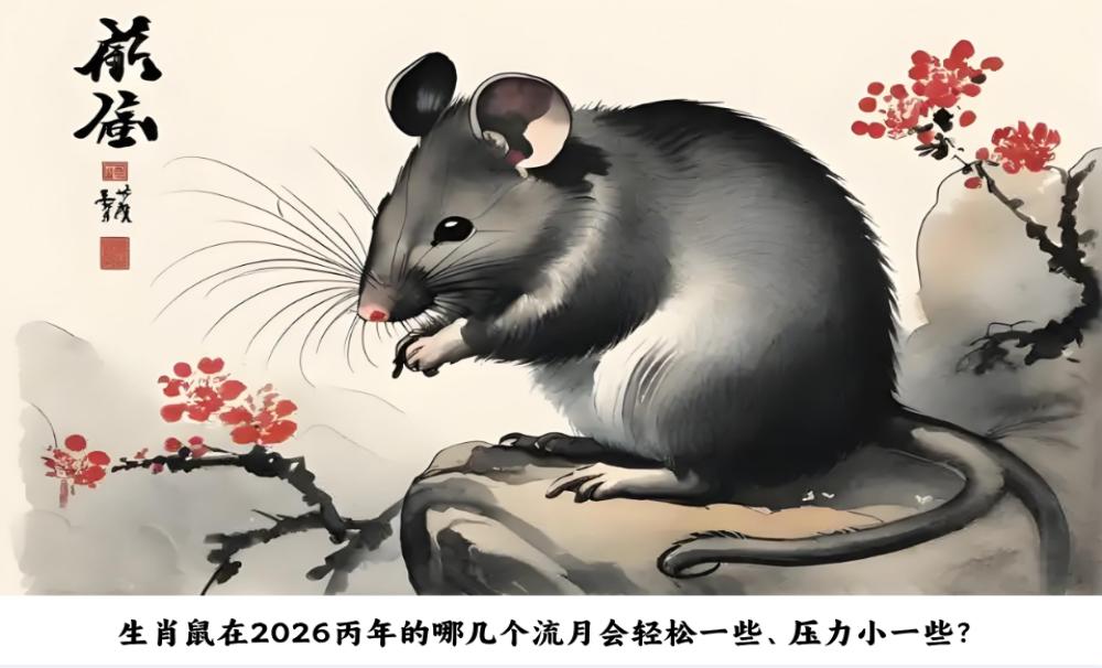 生肖鼠在2026丙午年的哪几个流月会轻松一些、压力小一些？