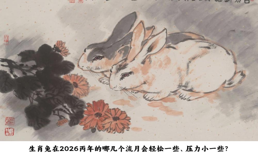 生肖兔在2026丙午年的哪几个流月会轻松一些、压力小一些？