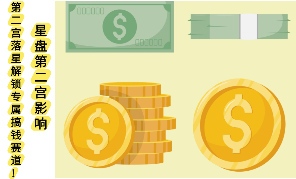 第二宫落星解锁专属搞钱赛道！星盘第二宫影响