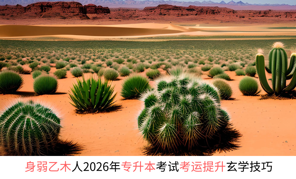 身弱乙木人2026年专升本考试考运提升玄学技巧