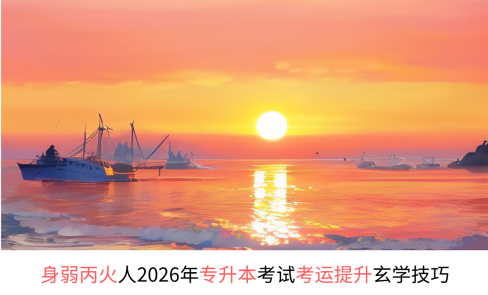 身弱丙火人2026年专升本考试考运提升玄学技巧