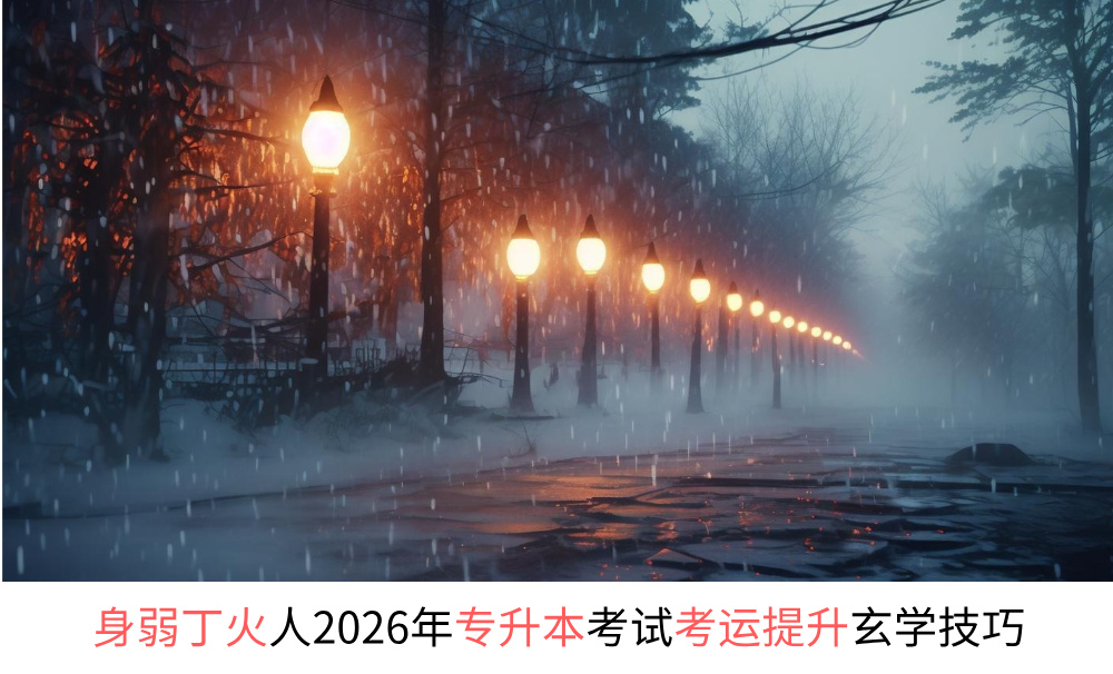 身弱丁火人2026年专升本考试考运提升玄学技巧