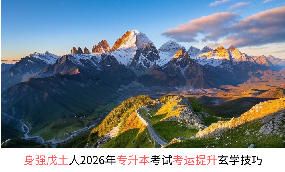 身强戊土人2026年专升本考试考运提升玄学技巧