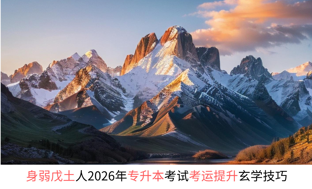 身弱戊土人2026年专升本考试考运提升玄学技巧