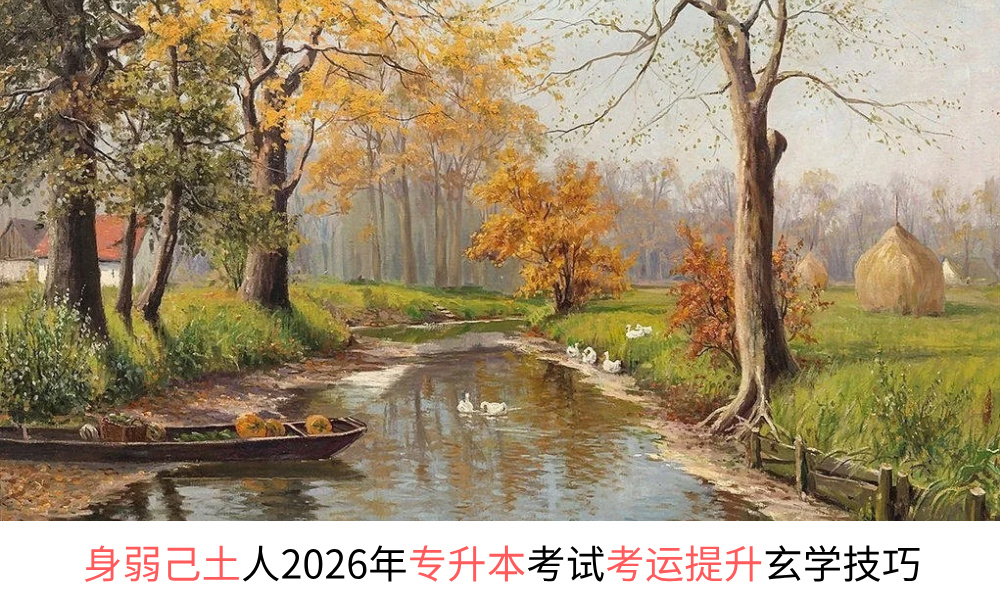 身弱己土人2026年专升本考试考运提升玄学技巧